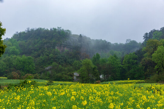 樅陽浮山地質(zhì)公園春季外景風(fēng)光