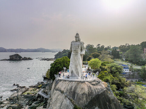 航拍廈門鼓浪嶼皓月園