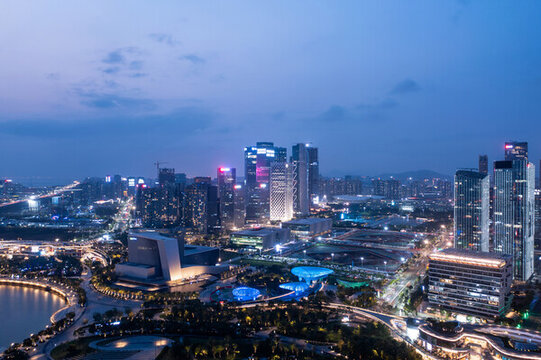 深圳寶安中心區(qū)夜景
