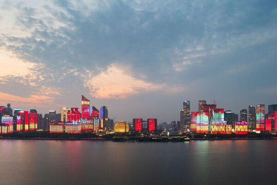 杭州錢江新城城市夜景