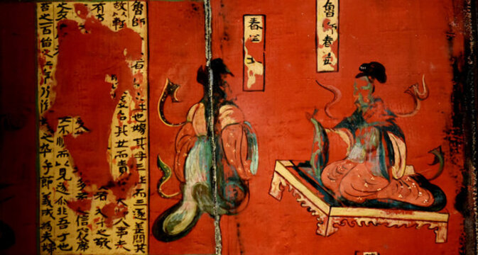 北魏司馬金龍墓彩繪漆屏