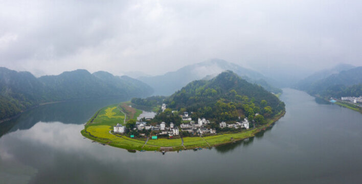 安徽新安江山水畫廊春天