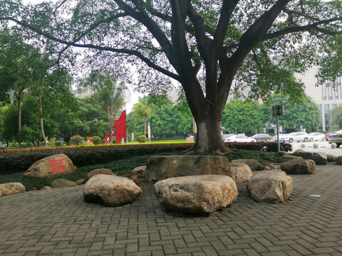 公園景觀石