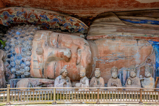 中國(guó)重慶大足石刻寶頂山景區(qū)