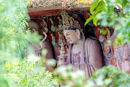 中國(guó)重慶大足石刻寶頂山景區(qū)