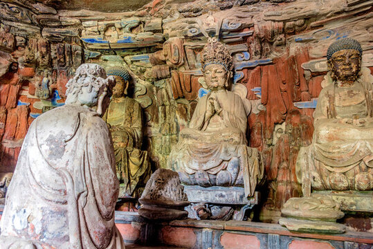 中國重慶大足石刻寶頂山景區(qū)