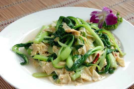 青菜燒豆筋