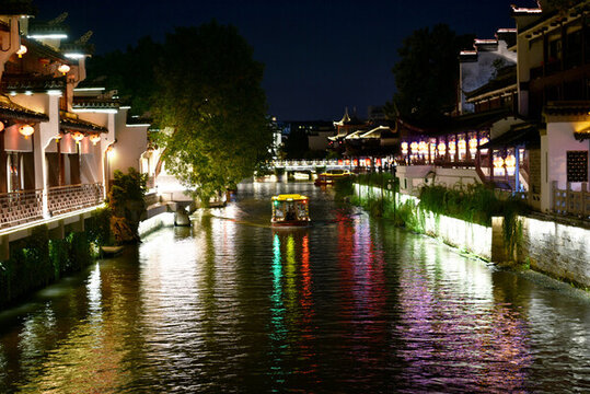 南京秦淮河夜色
