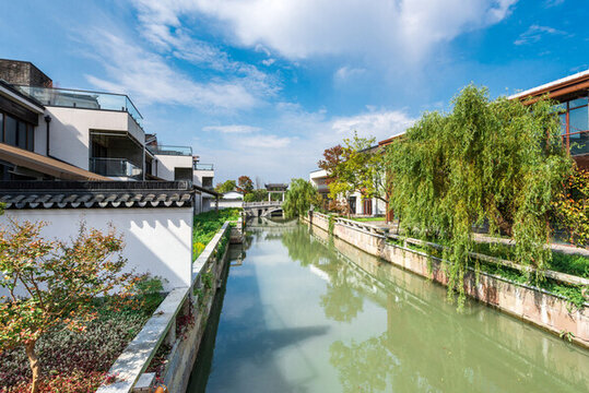 江南水鄉(xiāng)仿古中式建筑