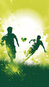 足球激情海报背景素材