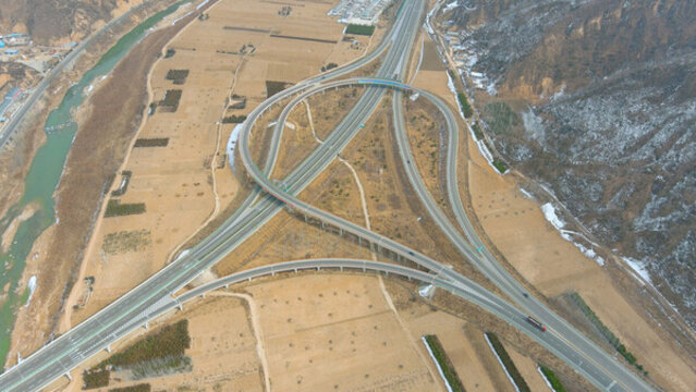 高速公路立交航拍