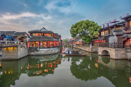 西塘古鎮(zhèn)夜景