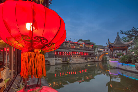 西塘古鎮(zhèn)夜景