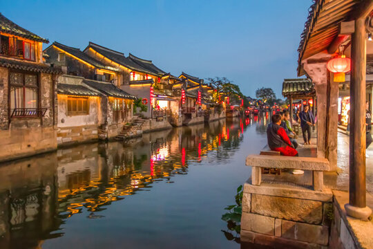 西塘古鎮(zhèn)夜景