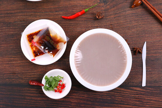山西美食碗托灌腸