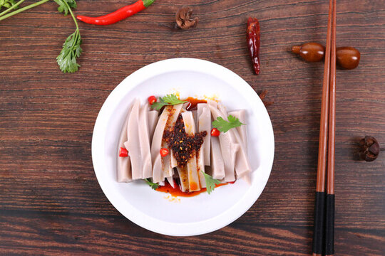 山西美食碗托灌腸