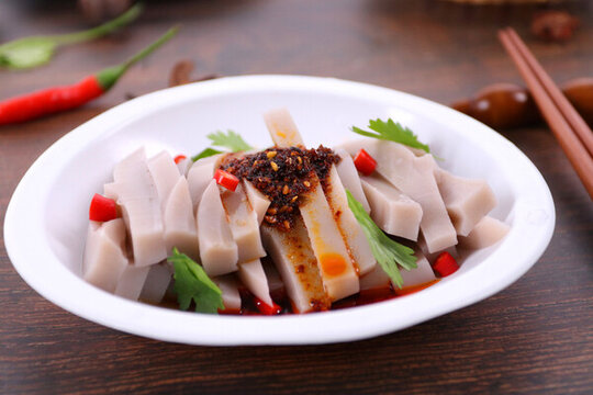 山西美食碗托灌腸