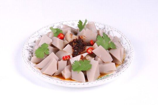 山西美食碗托灌腸