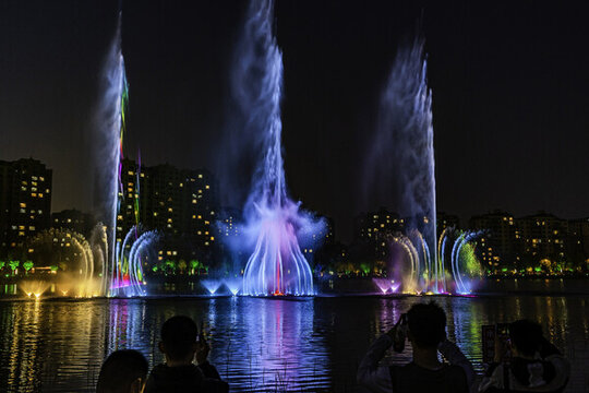 長春南溪濕地公園音樂噴泉
