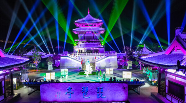 九江琵琶亭夜景