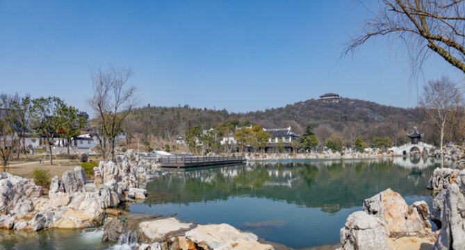 善卷洞景區(qū)全景圖