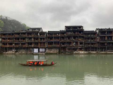 湖南湘西鳳凰古城風光