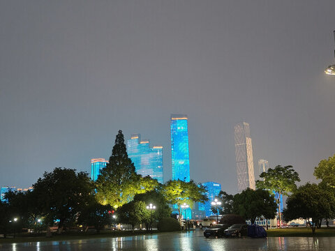 橘子洲游船夜景