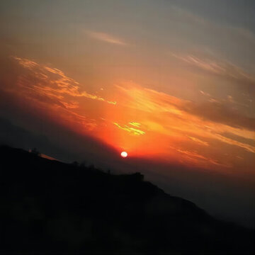 夕陽落日