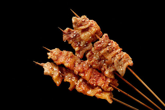 碳烤豬肉串