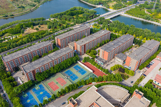 航拍鄭州輕工業(yè)大學(xué)高校校園