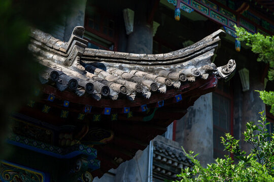 河南大學(xué)開(kāi)封明倫校區(qū)古建屋檐