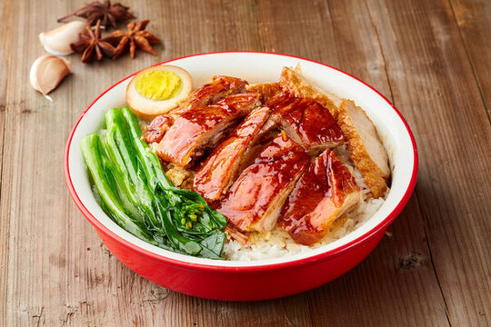 脆皮燒鴨燒鵝飯