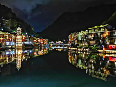 鳳凰古城夜景