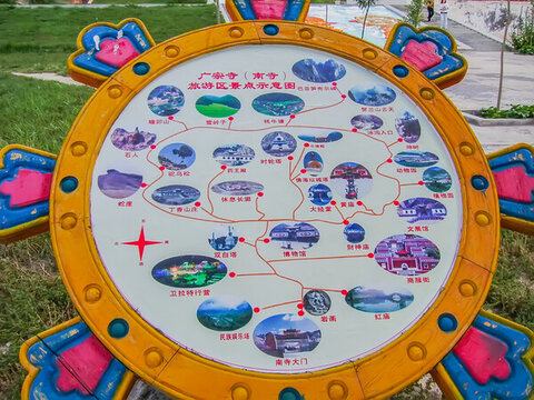 阿拉善左旗廣宗寺導覽圖