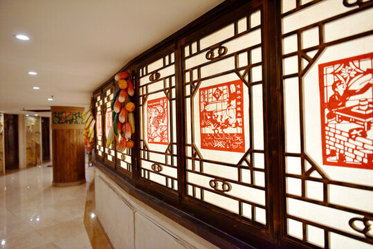 民俗酒店的內(nèi)部陳設(shè)