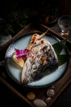 香煎三紋魚頭