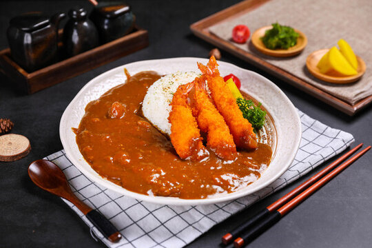 日料外賣咖喱大蝦飯