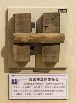 栽起榫加穿帶接合