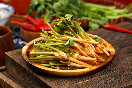 涼拌香菜根