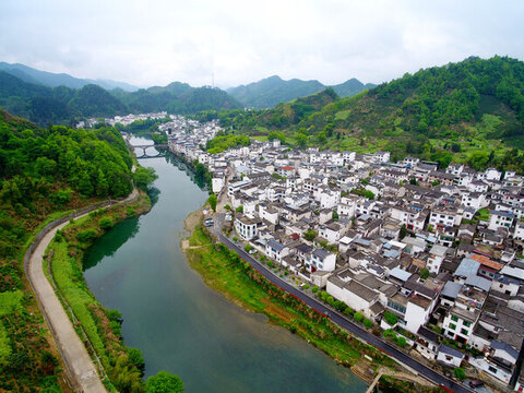航拍昌溪古鎮(zhèn)