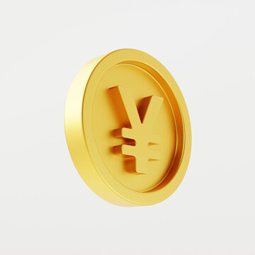 金融銀行理財金幣側(cè)面3D