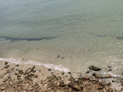 深圳鹽田海鮮街附近的海灘