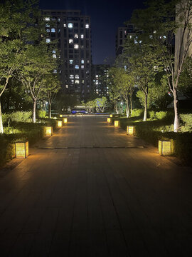 小區(qū)夜景