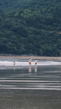 沙灘海浪
