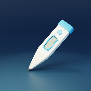 体温监测医疗健康体温计3D