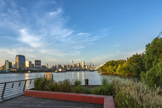上海后灘公園浦東濱江城市風(fēng)景