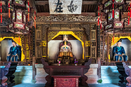 孔氏家廟寺廟佛像古建筑風景