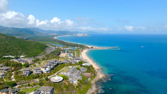 海南大海島嶼海岸線