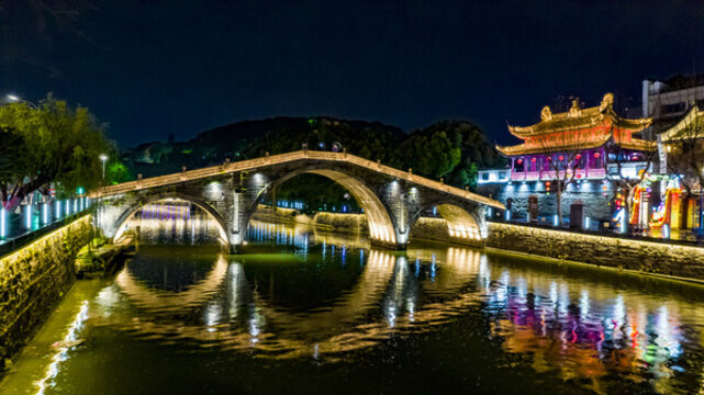 夜色通濟橋