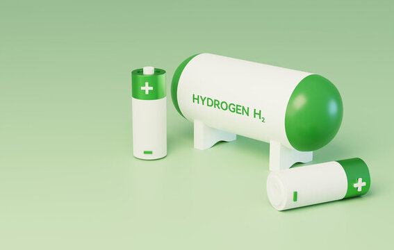 新能源H2环保可持续氢能3D